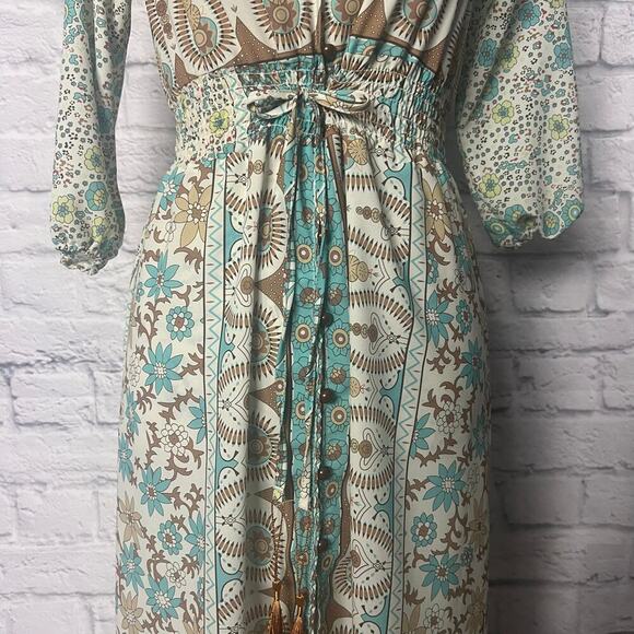 Pinterest Viral Boho Western Button Down Dress - Picture 3 of 11